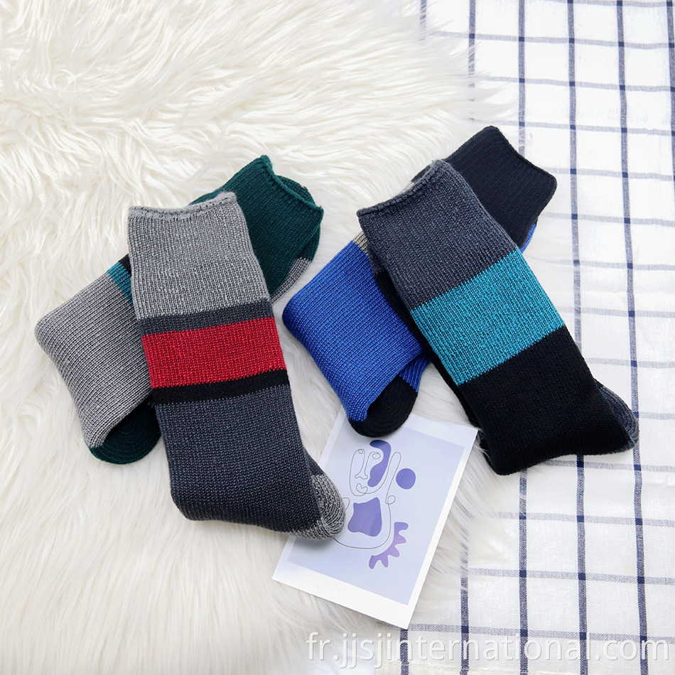 Men's Patchwork Fleece Thermal Socks